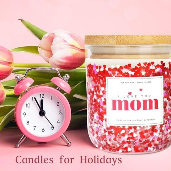 Mothers Gifts - 11 oz Lavender Scented Candle,natural Soy Wax,Pure Essential Oil - Picture 5 of 5